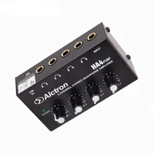 Alctron Ha4plus 4-Wege-Minimixer für tragbare Kopfhörer verstärker Überwachung Stereo Compact USB Audio Interface Heimkino-Verstärker