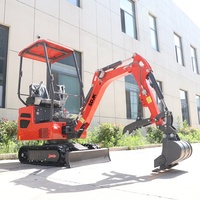 Envío Gratis, Mini Excavadora SDJK de 1, 2 y 3.5 Toneladas, Mini Excavadora Agrícola con Motor Kubota, Mini Excavadora de Cadenas