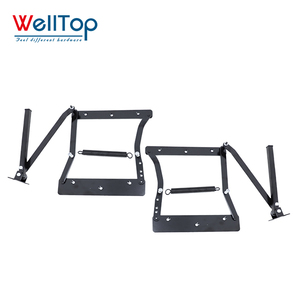 Welltop tùy chỉnh đồ nội thất phần cứng màu đen có thể điều chỉnh giường cơ chế có thể điều chỉnh nâng ngồi có thể ngả bản lề gấp kim loại sofa <span class=keywords><strong>Bracket</strong></span> - Product Image 3