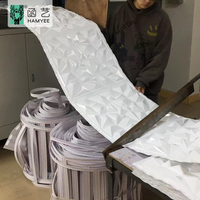 Panneau mural moderne en plastique imperméable pour décoration intérieure, papier peint 3d pvc