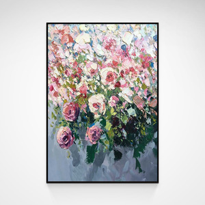 Trang trí nội thất bức tranh hình ảnh đóng khung lớn 3D kết cấu tường nghệ thuật trừu tượng tay sơn Tranh sơn dầu trên vải - Product Image 5