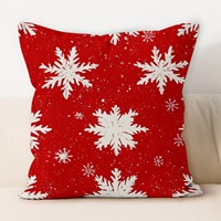 Vente flash : Housses de coussin de canapé et de lit de Noël avec impression numérique DIY, motif bonhomme de neige, 45*45 cm