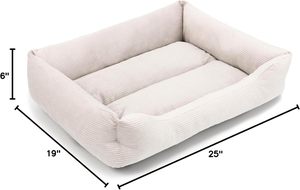 Lit pour chien orthopédique en mousse à mémoire de forme imperméable de luxe, modèle 2024, avec housse amovible et lavable, design nid d'abeille. - Product Image 5