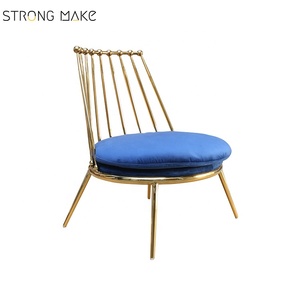 Nuevo diseño de oro Color cobre marco de acero inoxidable Cantori Aurora hecho bajo sillón - Product Image 2