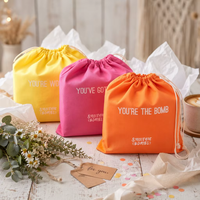 Sacs de rangement réutilisables en tissu sergé naturel à chevrons avec cordon de serrage pour chaussures, sacs à main, emballages, cadeaux, vêtements, pochettes anti-poussière en coton sergé