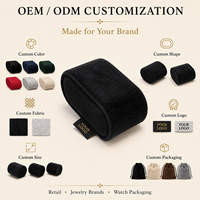 Coussin de présentation en velours personnalisé avec logo pour montre, support d'insertion pour boîte à montres, organisateur, emballage de vente au détail