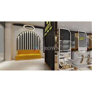 Shop showcase Design Counter Counter showcase <strong>Pl</strong> Design Hairdressing Salon Shop Counter Design Salon Shop Cabinet Design OEM - Product Image 6