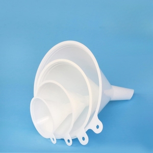 Corong plastik Food Grade yang tahan lama & tidak beracun berwarna biru & merah dengan 4 ukuran berbeda untuk garasi dan laboratorium dapur - Product Image 4