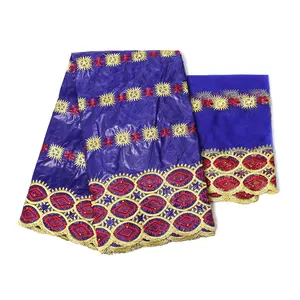 H & D di Prezzi di Fabbrica Ricamato Africano Lacci Tessuto del Commercio All'ingrosso 100% Tessuto di Cotone - Product Image 1