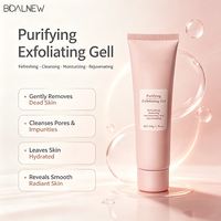 Gel exfoliant purifiant OEM ODM, gel nettoyant rafraîchissant, hydratant, rajeunissant, gel exfoliant pour le visage et le corps, gel exfoliant VC