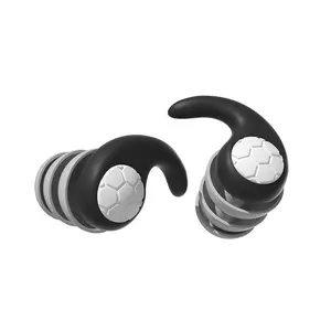 Silicone Sound Insulation Reduction Earplug Noise Filter Hearing Protection Airplane Swimming Sleep With Case