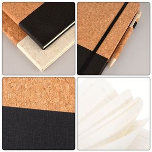 2026 Hot Promotional Corporate Gift Journal Notebook Cork Splicing Hard Cover Eco Friendly Notebook - Product Image 4