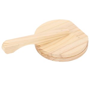 <span class=keywords><strong>Presse</strong></span> manuelle à tortillas de maïs, moule en bois de 25,4 cm pour tortillas de maïs, équipée d'un rouleau à pâtisserie, idéale pour presser la pâte pour les aliments - Product Image 3