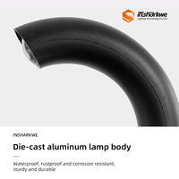Lampe de pelouse LED extérieure de style simple, corps en aluminium incurvé étanche, lumière de jardin IP54 pour hôtels, villas et parcs