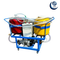 Máquina de pulverización de poliuretano de dos componentes para la construcción de techos de tanques en Brasil, inyector pulverizador de PU local