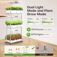 Système de culture hydroponique écologique, étagère de culture de plantes d'intérieur multicouche, construction en acier inoxydable, alimenté par USB pour la maison
