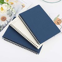 Carnet à spirales relié rigide avec logo personnalisé, ligné, journal de voyage, bloc-notes, carnet de croquis, carnet pour étudiants