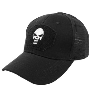 Casquette de baseball tactique en maille avec patch tête de mort, camouflage, pour entraînement extérieur, unisexe, respirante, imperméable, style trucker - Product Image 5