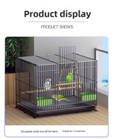 Cages à oiseaux en fer, grande taille, pour usage domestique, avec conception anti-évasion, pour perroquets, mynas, calopsittes, tourtereaux, pigeons