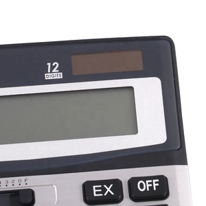 Calculadora electrónica de escritorio Foska, pantalla LCD de 12 dígitos, batería de alimentación bidireccional y función estándar solar, calculadoras de oficina - Product Image 4