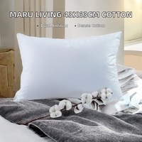 Housse de coussin 100% coton, taie d'oreiller en sergé haute densité, double protection antibactérienne et anti-acariens, style enveloppe, taie d'oreiller d'hôtel