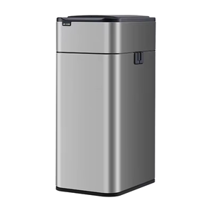 JAH5535D <span class=keywords><strong>Poubelle</strong></span> d'emballage <span class=keywords><strong>60L</strong></span> à <span class=keywords><strong>double</strong></span> cordon Sac jetable Usage domestique Poubelles intelligentes à induction automatique Plastique Acier - Product Image 1