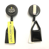 Prix d'usine Logo personnalisé briquet laisse porte-clés rétractable avec clip briquet laisse