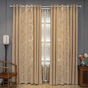 Cortinas de poliéster de alta calidad de lujo, cortinas de hoteles, diseño plisado, oficina, sala de estar, decoraciones de ventana de sombra modernas altas - Product Image 1