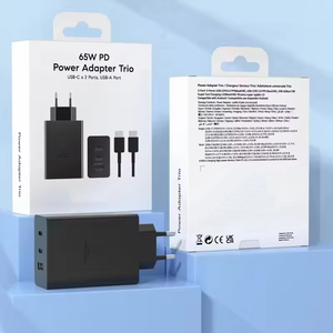 고품질 초고속 충전기 65W PD 전원 어댑터 벽 플러그 USB 충전기 C타입 여행 충전기 케이블 (삼성용 5A 케이블 포함) - Product Image 4
