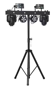 T-바 디제이 조명 공연 바 4 개 40w 이동 헤드 Rgbw + 세척 바 + 더비 전문 휴대용 Led 무대 조명 스탠드 - Product Image 5