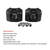 Klem Stang Motor Aluminium CNC, Klem Riser Stang Sepeda Motor, Aluminium 7/8 "22Mm 28Mm Universal