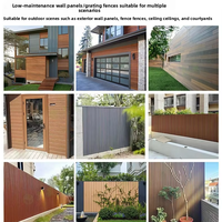 Panneau mural composite bois-plastique en ASA, anti-moisissure et étanche, motif Grande Muraille, pour extérieur, balustrade, villa, hôpital