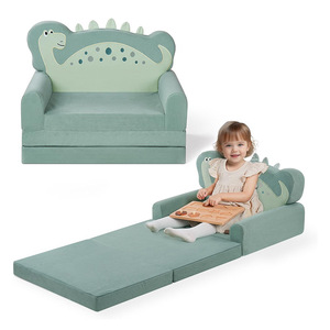 Canapé pliant pour enfants, coussin en mousse haute densité, siège individuel pour enfants de 2 ans et plus, avec accoudoirs, matériau en tissu - Product Image 5