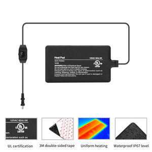 Almohadilla térmica para tanque de agua 4X7 pulgadas 4W para mantener calientes tortugas marinas, lagartos, ranas, serpientes - Product Image 2