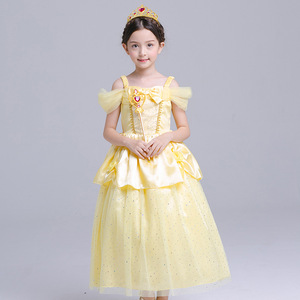 Costumi da film per ragazze Elsa sirena bianca come la neve abito da principessa per bambini vestito di compleanno scena di gelsomino costumi di Halloween - Product Image 5