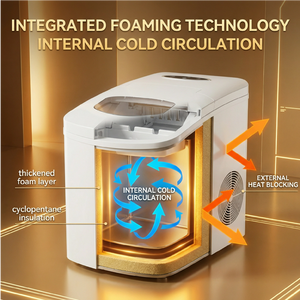 Máquina de Hielo Portátil de Sobremesa, Máquina de Hielo en Cubitos, Capacidad de 10 kg/día, Eléctrica, para Uso Doméstico y Hotelero - Product Image 3