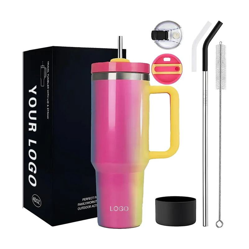 Isole o aço inoxidável Thermos Viagem Caneca Garrafa de Água Copo de café Tumbler com proteção e mudo silicone tampa do copo boot