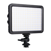 Panneau lumineux LED 204 pièces à température de couleur réglable pour caméscopes et appareils photo