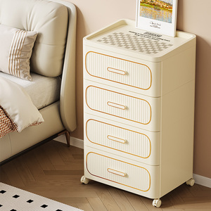 Armoires de rangement cosmétiques en <span class=keywords><strong>plastique</strong></span> avec des roues OEM de commode d'enfant en bas âge pour la chambre à coucher - Product Image 6