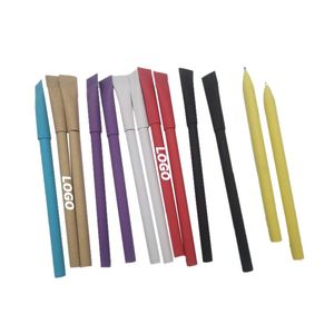 Custom Biodegradable Paper Ballpoint <b>Pens</b> - Smooth Writing, Quick Drying, Eco-Friendly for Students & Teachers - Product Image 1