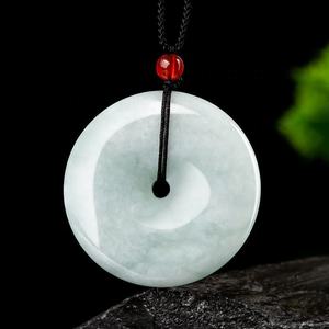 Colgante de Jadeíta Natural de Myanmar con Hebilla de Seguridad, para Hombre y Mujer, Jade General al por Mayor PAK18 - Product Image 2