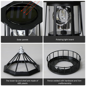 <span class=keywords><strong>Faro</strong></span> <span class=keywords><strong>Solare</strong></span> Rotante, Lanterna Decorativa per Patio, Giardino e Vialetti - Product Image 6