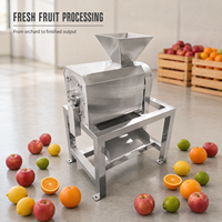 Industriële mango-pulper/fruitpulp-sapmachine/mango-puree-extractor voor fruitverwerkingsbedrijven 380V 1500W