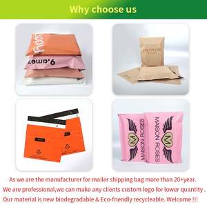 Logotipo Personalizado Impreso Biodegradable para Bolsas - Embalaje de Envío Impermeable y Reciclable - Product Image 6