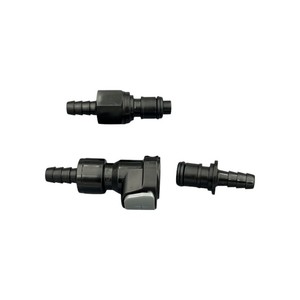 Plastica nera spingere per collegare il raccordo del tubo connettore rapido In linea del corpo femminile di scollegamento rapido del tubo di aggancio - Product Image 3