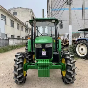 Trator usado 95hp tratores baratos da roda de fazenda 4x4wd compacto equipamentos agrícolas em boa condição