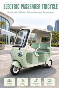 รถสามล้อไฟฟ้าแบบมีหลังคา สำหรับผู้โดยสาร 2 ที่นั่ง ใช้แบตเตอรี่ 60V 72V สำหรับการเดินทางในเมือง - Product Image 1