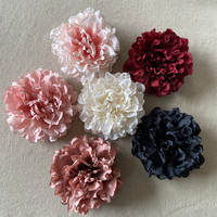 Têtes de fleurs artificielles pivoines, 13cm, pièces, fausses fleurs, pour l'automne, vente en gros