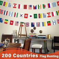 Drapeaux du monde personnalisés en polyester imperméable 1,5x3ft, impression numérique, pour événements internationaux, guirlandes décoratives