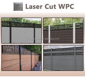 Hot bán WPC laser cắt riêng tư hàng rào bảng điều chỉnh với lưới thiết kế cho sân vườn ngoài trời vật liệu composite - Product Image 6